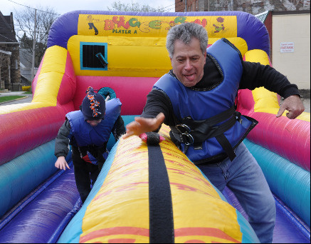 inflatable fun with the Provost