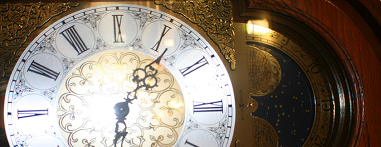 Carlson Library's Grandfather Clock