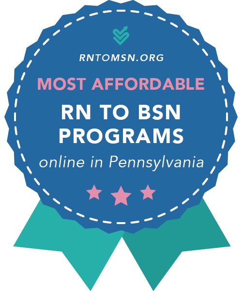 RN to BSN ranked Most Affordable Online program in Pennsylvania